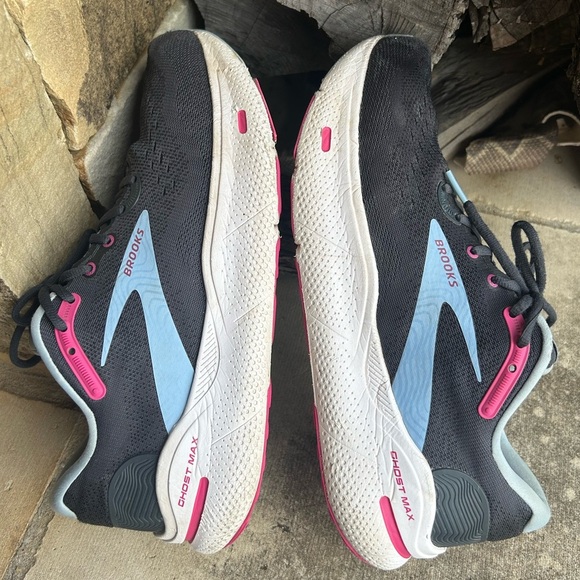 Brooks Ghost Max Ebony Open Air Lilac women’s running sneakers Sz-12.  T - Picture 4 of 16